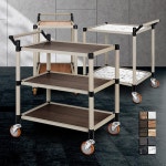 빌딩 구내식당 음식운반용 2단 3단 서빙수레 이동식주방웨건 이동식트레이 : 더해피몰83