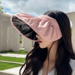 여름  여성용 자외선 차단 모자  태양 모자 섭캡 로즈 골드 이찬원 : SUNNY몰