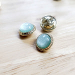 예쁜 소매 진주 보석단추 2개 : 톡톡스타일