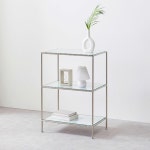 장식품 오브제 진열 3단 선반 미드센츄리 모듈 유리테이블 이쁜테이블 좌탁 : 홈앤퍼니