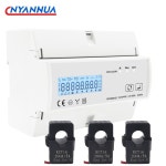 스마트 딘 레일 다기능 에너지 소비 측정기 3 상 전력 CT 50 100 150 200 5A VOLT Kwh Cossp 3P4W : 러블리토토19