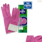 태화 고무 장갑 대형 주방 부엌 설거지 글러브 가정용 업소용 식당 기본형 : 요즘살림