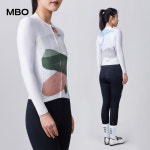 여성 긴팔져지 MBO 아로마 우먼 화이트 여자자전거복 사이클복 여자자전거상의 : 사이클라운지