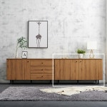 수납공간 벽면 거실가구 양문형 1200 수납장 높은 거실장 티비다이 TV다이 : 홈앤퍼니