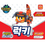 고고다이노 자이언트 사운드 럭키 중장비팀 변신로봇 장난감 크레인 자동차 : 새콤달콤토이