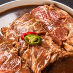 캠핑 한끼 대용량 수제 돼지갈비 소불고기 800g : 구경 가게