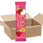 젤리 쭈쭈바 아이스크림 35개 1박스 젤루조아 사과맛 쮸쮸바 과일 대량 구매 단체 간식 : 공간의감각