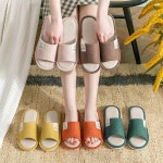 [1+1] 어린이집교사 무소음 실내화 푹신한 임산부 실내 룸 사무실 용 여름 천 슬리퍼 : 우디 우디