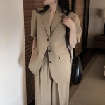르버터 쿠폰 오버클래식 클래식 하프 자켓 반팔 여름 정장 셋업 세트 가능 출근룩 하객룩 : 마이아르무아