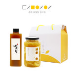 2구상자 백향과청+레몬청 540g 과일청 선물세트 : 담아요