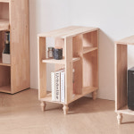 HYR86A 300 원목 고무나무 4칸 수납장 : 히트가구