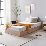 헤드없는 무헤드 저상형 벙커수납 침대프레임 ss 1인침대 자취생침대 : 홈앤퍼니