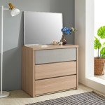 3톤 투톤 수납력좋은 깊은 광폭 수납장 3단 와이드 서랍장 침실가구 옷장 : 홈앤퍼니