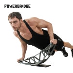 Powerbridge 푸시 업 보드 푸시 업 바 밸런스 트레이닝 보드 플랭크 코어 운동 트레이너 홈 헬스장 휴대용 피트니스 장비 : 백령상회