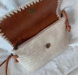 04522 여름 237 왕골 라탄 크로스백 밀짚가방 : 보헤미안래빗