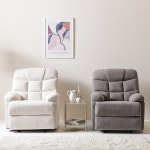 4컬러 편한 쇼파 흔들 의자 리빙 다이닝 통 쿠션 페브릭 각도 조절 의자 저렴 가정용 거실 1인용 팔걸이 아쿠아텍스 패브릭 카우치 리클라이너... 