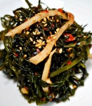 [죽도시장] 37년 전통 반찬 맛집 된장고추 된장콩잎 콩잎물김치 양념 단풍콩잎 밥식해 진저리 해초 파래 미역 다시마 무침 : 팜이안