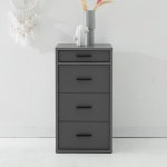 거실 서재 사무실 4단 400 철제손잡이 수납장 서랍장 수납함 주방수납장 : 홈앤퍼니