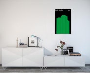 대형 미드모던센츄리 포스터 주 포스터 NC 인테리어 액자 : krazytoy