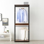 원룸 의류 정리 수납 철제프레임 800 2단 시스템 행거 헹거 고급옷걸이 : 홈앤퍼니