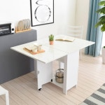 하이그로시 유광 접이식 수납 홈바 조리대 테이블 식탁 800 사무실테이블 : 홈앤퍼니