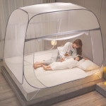 퀸사이즈모기장 침대 용 텐트형 대형 원터치 모기장 : serve