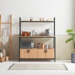 스틸 철제 주방 거치대 상부장 선반 하단수납장 세트 1200 만능선반 그릇장 : 홈앤퍼니