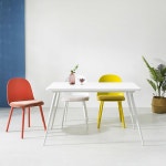 화이트 슬림 사선다리 흠집강한 1200 사각 테이블 주방 식탁 테이블세트 : 홈앤퍼니