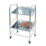 GM 스텐 차트운반카 병원 핸드카트 IC-482 80매 : JJ코퍼레이션