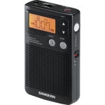 산진 DT-200X 디지털 튜닝 포켓 휴대용 라디오 블랙 : 샌디룸