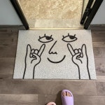 얼굴 표정 현관 입구 매트 코일매트 발매트 : 마니만물상