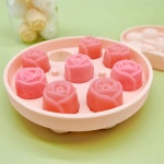 장미 몰드 9구 아이스크림 꽃모양 얼음틀 장미꽃 베이킹 실리콘몰드 : 헬로코코리