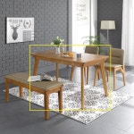 고무나무 원목 가구 4인 식탁 책상 홈카페 테이블 1300 카페식탁 주방식탁 : 홈앤퍼니