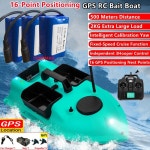 낚시rc보트 16 GPS 포지셔닝 네스팅 포인트 원격 제어 미끼 보트 스마트 교정 요우 고정 속도 RC 크루즈 낚시 500m 2kg 로드 : 시아직구대행