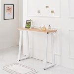 원목상판 화이트 블랙 스틸다리 높은 긴 바테이블 900 콘솔테이블 티테이블 : 홈앤퍼니