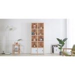 옷정리 의류 보관 10칸 오픈형 선반형 하부도어 수납장 800 야채장 그릇장 : 홈앤퍼니