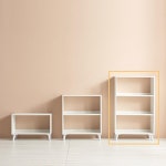 튼튼한 사선다리 화이트 흰색 오픈형 수납 3단선반 책장 인테리어 수납장 : 홈앤퍼니