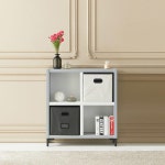 2x2 4칸 철제다리 낮은 작은 책장 디피 진열 선반 수납장 주방그릇장 : 홈앤퍼니