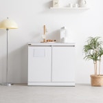 사무실 오피스 투입구 분리수거 쓰레기통 휴지통 수납장 신혼부부 서랍장 : 홈앤퍼니