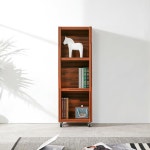 바퀴달린 이동식 3단 투톤 진열 디피 선반 수납 책장 인테리어 거실꾸미기 : 홈앤퍼니