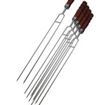 쇠꼬챙이 꼬치구이기 손잡이석쇠 꼬치구이기계 훈제바베큐그릴 : 또봉상점