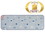 한일의료기 쇼파용 전기방석 EMF 탄소무자계열선 탄소매트 해링본 3인용(48X150cm) : 오따숨