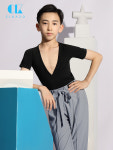 밸리 댄스복 세트 연습복 무용복 줌바 라인 댄스 스포츠 시카소 라틴댄스복 남아 연습복 상의 여름 댄스 트레이닝 티셔츠 G5055 : 투데이... 