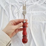 유럽 빈티지 포슬린 핸들  고기 포크 1P : 리안 앤틱 컬렉션