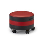 바퀴달린 회전 이동식 3단 컬러 수납의자 원형 스툴 화장용의자 테이블의자 : 홈앤퍼니