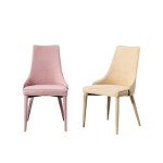 스틸다리 컬러패브릭 아쿠아원단 곡선등받이 체어 의자 주방인테리어 DIY : 홈앤퍼니