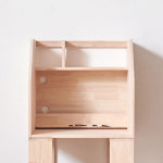 HYR89A 600 원목 고무나무 독서실 책상 상부장 : 히트가구