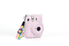 인스탁스 미니 12 포켓형 투명 케이스 스트랩포함 : 라엠몰