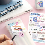 아이코닉 매거진 콜라주 스티커팩 (다꾸 폰꾸 폴꾸 홀로그램 다이어리 Z플립 아이폰 노트북) : 아이코닉디자인