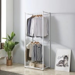 원룸 자취생 1인가구 2층 수납 스틸 행거 폴행거옷방 바지걸이 인테리어 : 홈앤퍼니